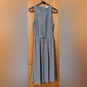 Black and white gingham dress with open back detail.  Size small
